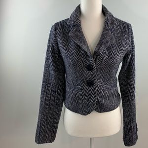 Tommy Girl Blue & White Blazer Jacket Size Medium